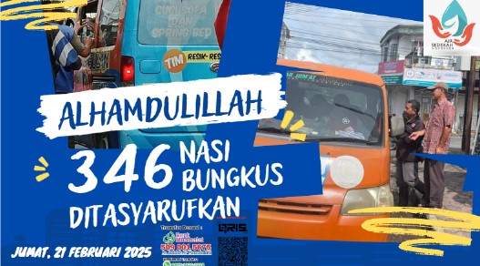 Tebar Nasi Bungkus Jumat 21 Februari 2025