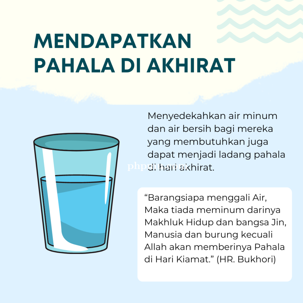 Masya Allah! Sedekah Air Mendatangkan Pahala Berlimpah  