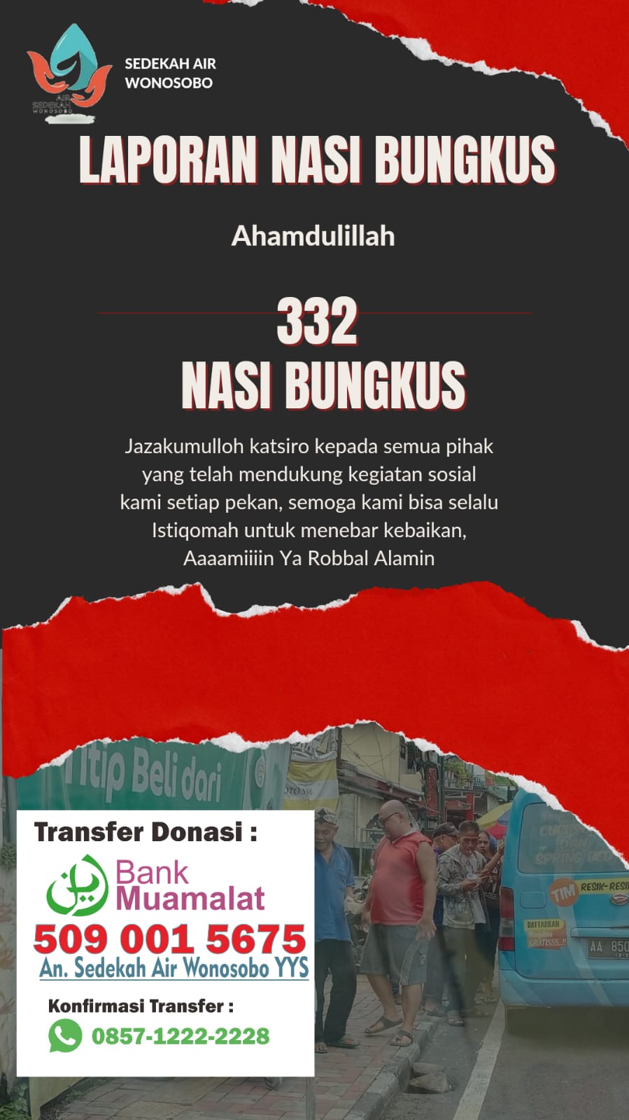 Tebar Nasi Bungkus Jumat 3 Januari 2025 