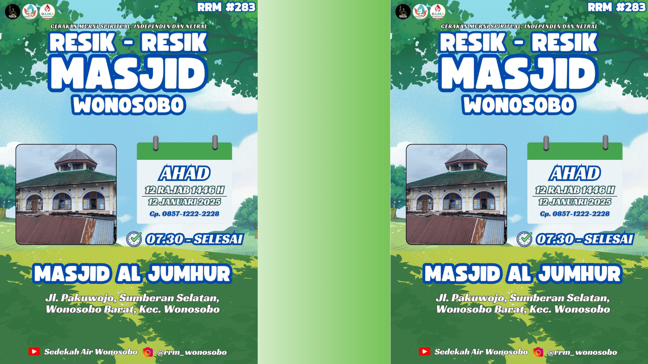 RRM #283 Masjid Al Jumhur Sumberan Selatan Wonosobo  