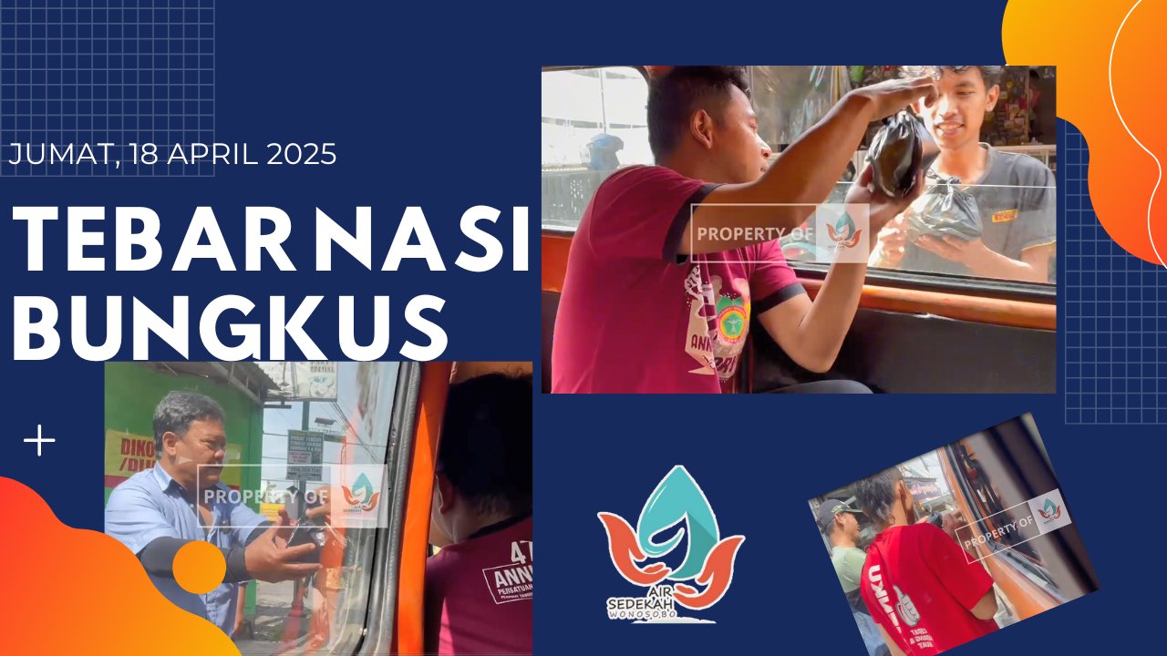 Tebar Nasi Bungkus Jumat 18 April 2025