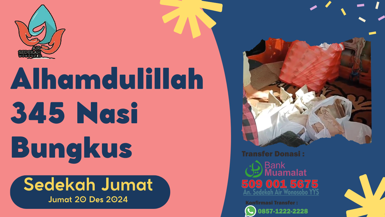 Tebar Nasi Bungkus Jumat 20 Desember 2024