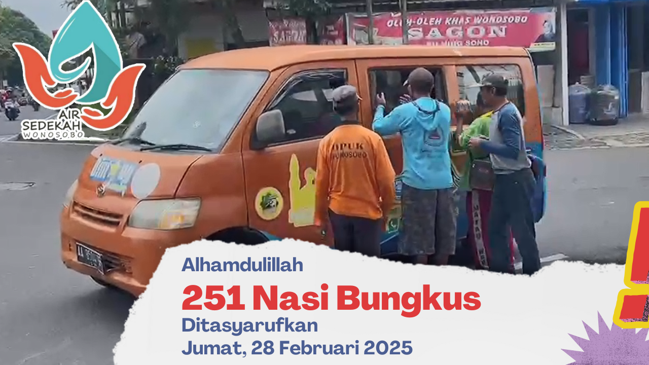 Tebar Nasi Bungkus Jumat 27 Februari 2025